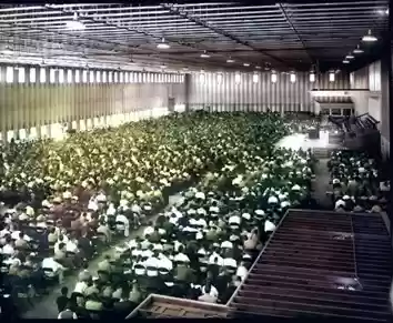 Big Sandy Holy Day The Fieldhouse (outside & inside) year unknown2(colourised)